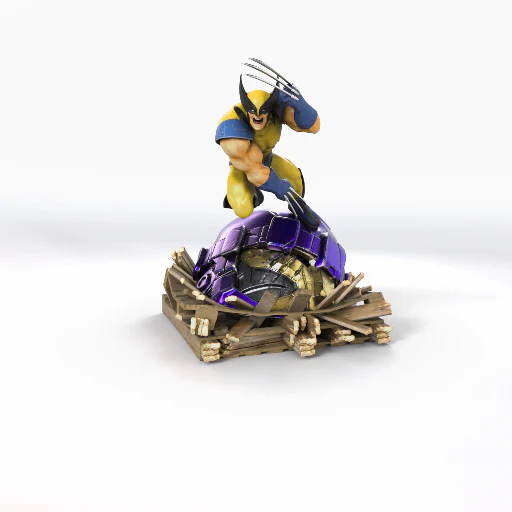 Wolverine Attack Statue STL - Image 6