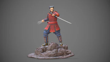 Wolverine Samurai Statue - Image 9