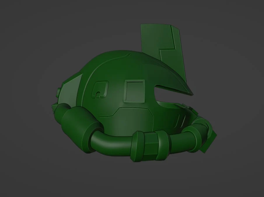 Zaku Helmet STL - Image 4